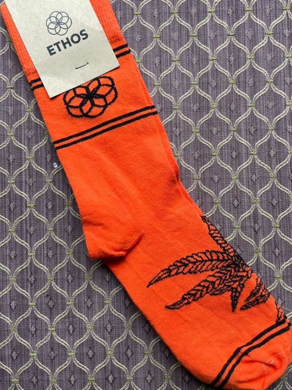Orange cotton socks
